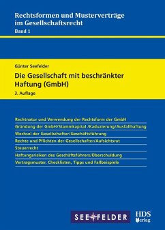 Cover Die Gesellschaft mit beschränkter Haftung (GmbH) (eBook, PDF)