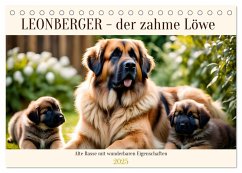 Leonberger - der zahme Löwe (Tischkalender 2025 DIN A5 quer), CALVENDO Monatskalender