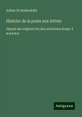 Histoire de la poste aux lettres Histoire de la poste aux lettres