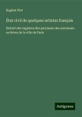 État civil de quelques artistes français