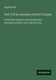 État civil de quelques artistes français État civil de quelques artistes français