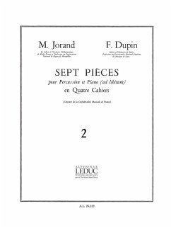 Cover JORAND/DUPIN 7 PIECES VOL.2 (TARASTATA-DANSE) PERCUSSION ET PIANO