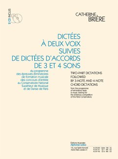 Cover Dictées ŕ 2 voix suivies de dictées d'accords de 3 et 4 sons (+2 CD's)