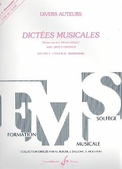 Cover Dictées musicales vol.3 cycle 2 (b) - élémentaire livre de l'élčve