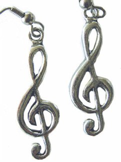 Earrings Treble Clef Cover Earrings Treble Clef