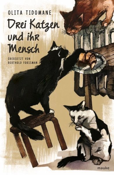 Drei Katzen und ihr Mensch
