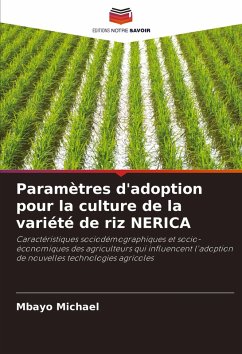 Paramètres d'adoption pour la culture de la variété de riz NERICA Cover Paramètres d'adoption pour la culture de la variété de riz NERICA