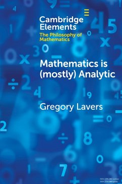Mathematics is (mostly) Analytic - Lavers, Gregory