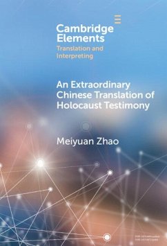 Cover An Extraordinary Chinese Translation of Holocaust Testimony