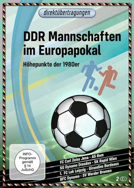 Direktübertragungen - DDR Mannschaften im Europapokal: Höhepunkte der 1980er Jahre Direktübertragungen - DDR Mannschaften im Europapokal: Höhepunkte der 1980er Jahre