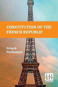 Cover Constitution Of The French Republic