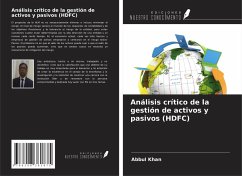 Análisis crítico de la gestión de activos y pasivos (HDFC) - Khan, Abbul