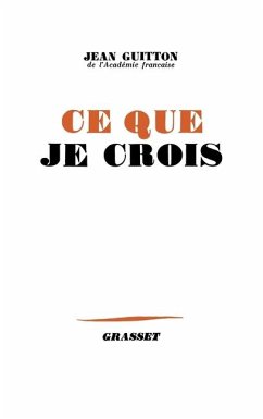 Cover Ce que je crois