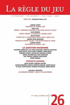 Cover La Règle du jeu n°26