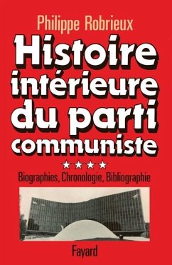 Histoire intérieure du parti communiste Cover Histoire intérieure du parti communiste