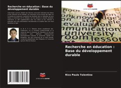 Cover Recherche en éducation : Base du développement durable