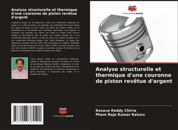 Analyse structurelle et thermique d'une couronne de piston revêtue d'argent Analyse structurelle et thermique d'une couronne de piston revêtue d'argent