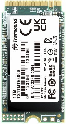Transcend SSD MTE400S 1TB NVMe PCIe Gen3x4 3D