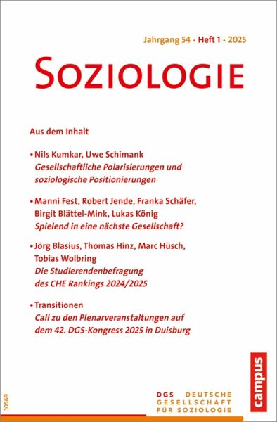 Soziologie 1/2025 (eBook, PDF) Soziologie 1/2025 (eBook, PDF)