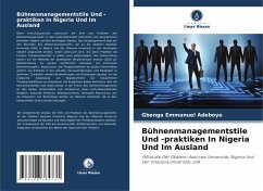 Cover Bühnenmanagementstile Und -praktiken In Nigeria Und Im Ausland