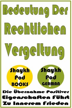 Cover Bedeutung Der Rechtlichen Vergeltung (eBook, ePUB)