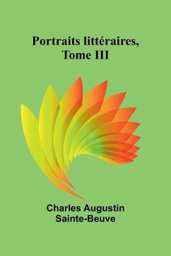 Cover Portraits littéraires, Tome III