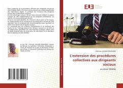 Cover L'extension des procédures collectives aux dirigeants sociaux
