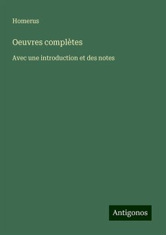 Oeuvres complètes - Homerus