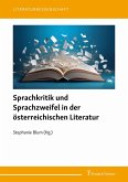 Sprachkritik und Sprachzweifel in der österreichischen Literatur (eBook, PDF)