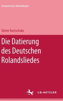 Cover Die Datierung des deutschen Rolandsliedes (eBook, PDF)