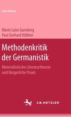 Cover Methodenkritik der Germanistik (eBook, PDF)