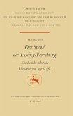Der Stand der Lessing-Forschung (eBook, PDF) Der Stand der Lessing-Forschung (eBook, PDF)