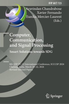 Computer, Communication, and Signal Processing. Smart Solutions Towards SDG (eBook, PDF)