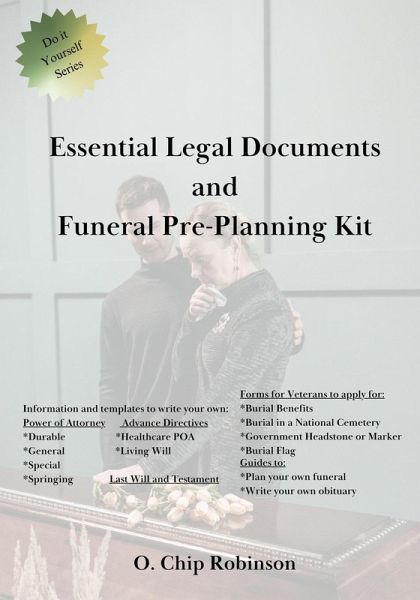 Essential Legal Documents and Funeral Pre-Planning Kit Essential Legal Documents and Funeral Pre-Planning Kit