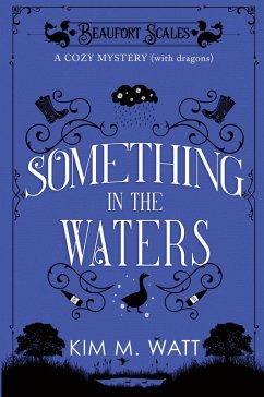Cover Something in the Waters - a cozy mystery (with dragons)