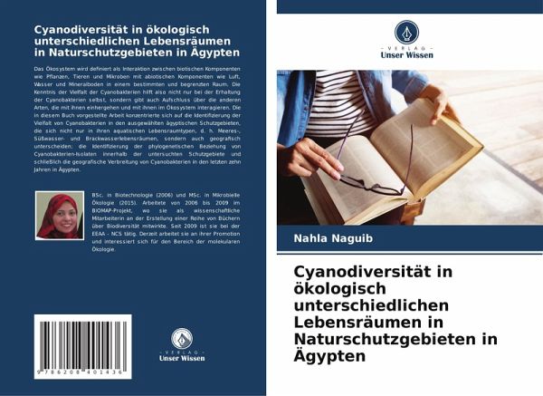 Cyanodiversität in ökologisch unterschiedlichen Lebensräumen in Naturschutzgebieten in Ägypten
