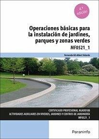 Cover Operaciones básicas para la instalación de jardines, parques y zonas verdes