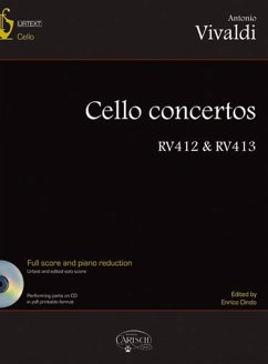 Cello Concertos RV412 and RV413 (+CD-Rom) full score and piano reduction