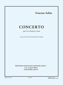 Cover AUBIN F. CONCERTO COR ET ORCHESTRE A CORDES/COR ET PIANO