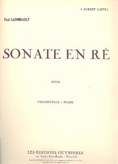 Sonate en ré pour violoncelle et piano