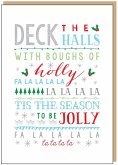 Deck The Halls Christmas Card