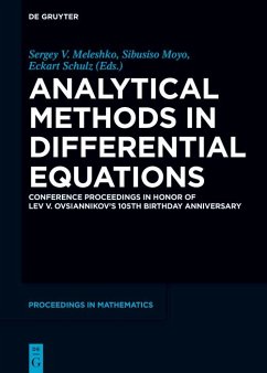 Analytical Methods in Differential Equations (eBook, ePUB)