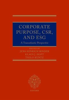 Corporate Purpose, Csr, and Esg - Binder, Jens-Hinrich