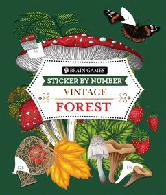 Cover Brain Games - Sticker by Number - Vintage: Forest (28 Images to Sticker)