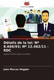 Détails de la loi: Nº 8.666/93; Nº 12.462/11 - RDC Détails de la loi: Nº 8.666/93; Nº 12.462/11 - RDC