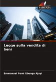 Legge sulla vendita di beni Legge sulla vendita di beni