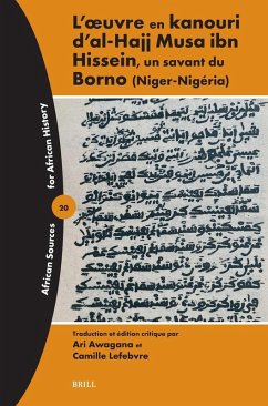 L uvre en kanouri d'al-Hajj Musa ibn Hissein, un savant du Borno (Niger-Nig ria) Cover L uvre en kanouri d'al-Hajj Musa ibn Hissein, un savant du Borno (Niger-Nig ria)
