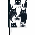 Taschenkalender 'Cats' 2026 - Terminplaner mit Wochenkalendarium - Format 11,3 x 16,3 cm