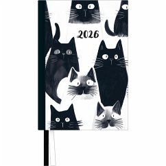 Cover Taschenkalender 'Cats' 2026 - Terminplaner mit Wochenkalendarium - Format 11,3 x 16,3 cm