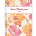Familienplaner-Buch Bright Flowers 2026 - Diary - Buchkalender - Taschenkalender - 17,5x23,1